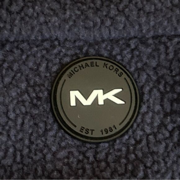 Michael Kors Men's Full Zip Sherpa Vest Midnight Navy Blue Size XL - Picture 3 of 9